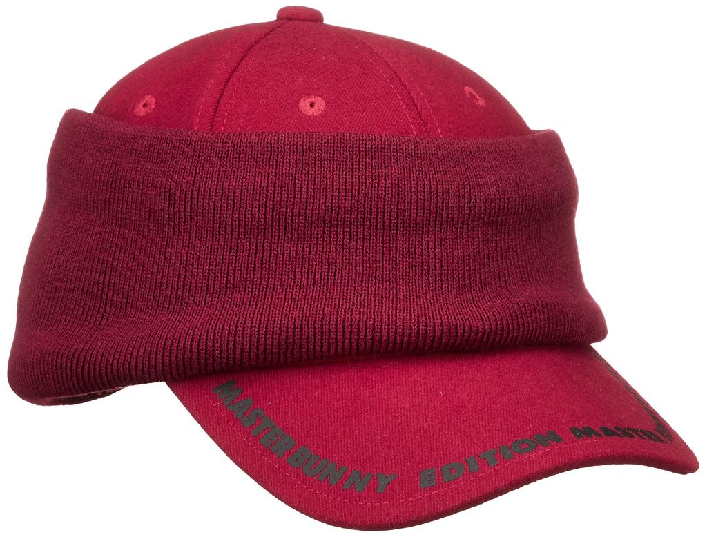 [Master Bunny] Unisex 3WAY Cap (Knit Visor Set)  Golf Hat  758-2287013 100Red FR