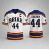 Men Women Unisex Ice Hockey Jersey Short Sleeve V Neck Sportswear Athletic Shirt Breathable Lightweight Fabric Durable Stitching