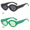Small Frame Oval Sunglasses Women Men Simple Fashion Cat Eye Sun Glasses Camping Driving Shopping Shade Glasses
