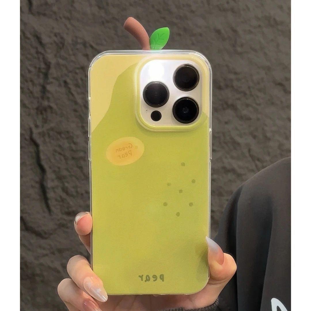 

Iphone16pro Креативный чехол для телефона «Большая груша» 15 Все включено Новый защитный чехол IMD «Яблочный лист» 14 для женщин Apple 16PLUS