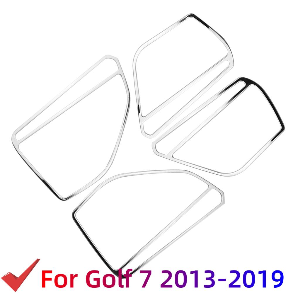 Für Volkswagen Golf 7 MK7 7.5 MK7.5 2013 - 2019 Auto Tür Lautsprecher Audio Sound Lautsprecher Abdeckung Verkleidung Aufkleber 4 Stück Zubehör