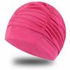 Ready Stocked PU Fabric Protect Ears Long Hair Sports Swim Pool Hat Swimming Cap Free Size for Men & Women AdultsHot Sell
