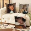 A-Ayliva German Singer Cushion Cover Soft Short Plush Pillow Cover Smooth Cozy Texture Aesthetic Cushion Case Home Decor