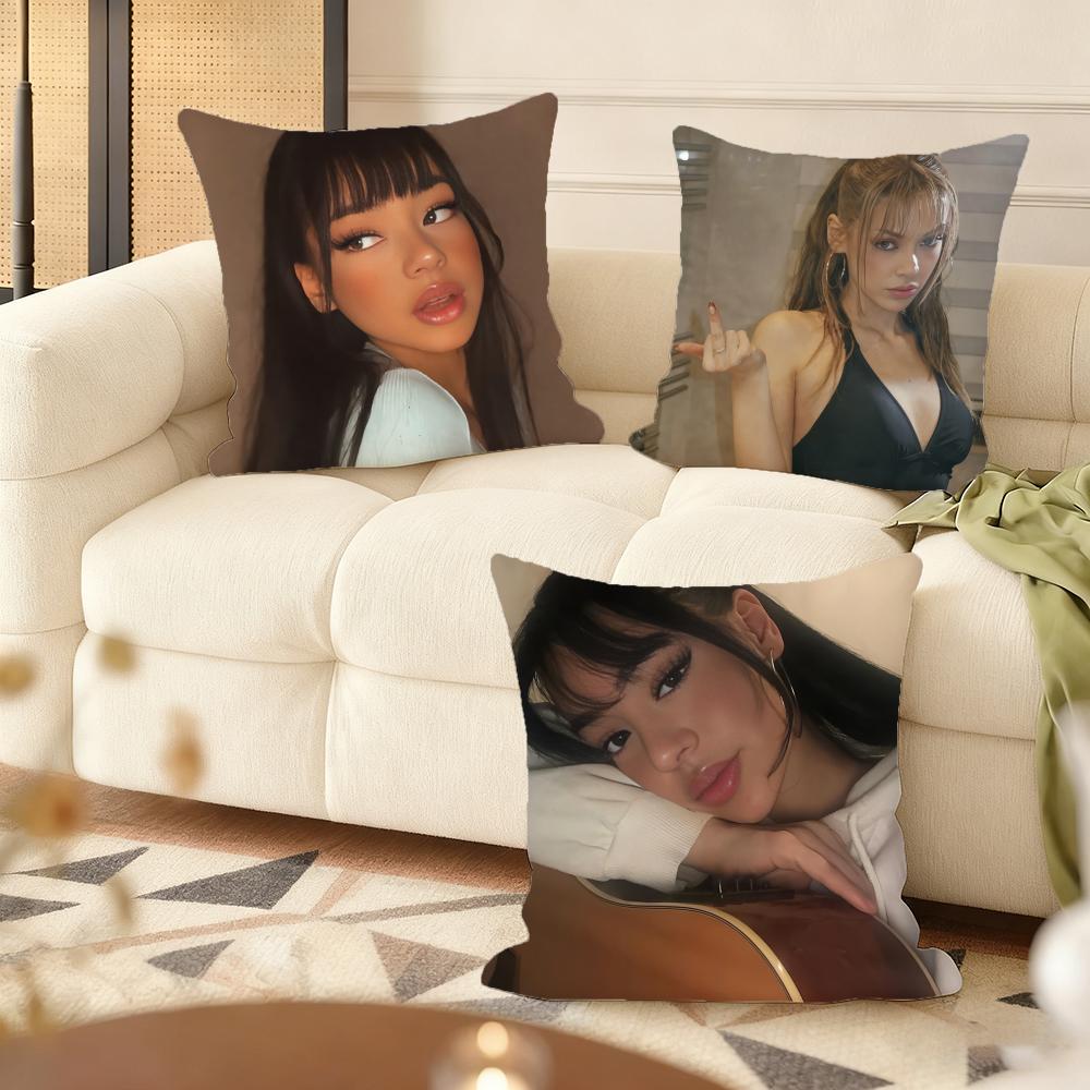 A-Ayliva German Singer Cushion Cover Soft Short Plush Pillow Cover Smooth Cozy Texture Aesthetic Cushion Case Home Decor