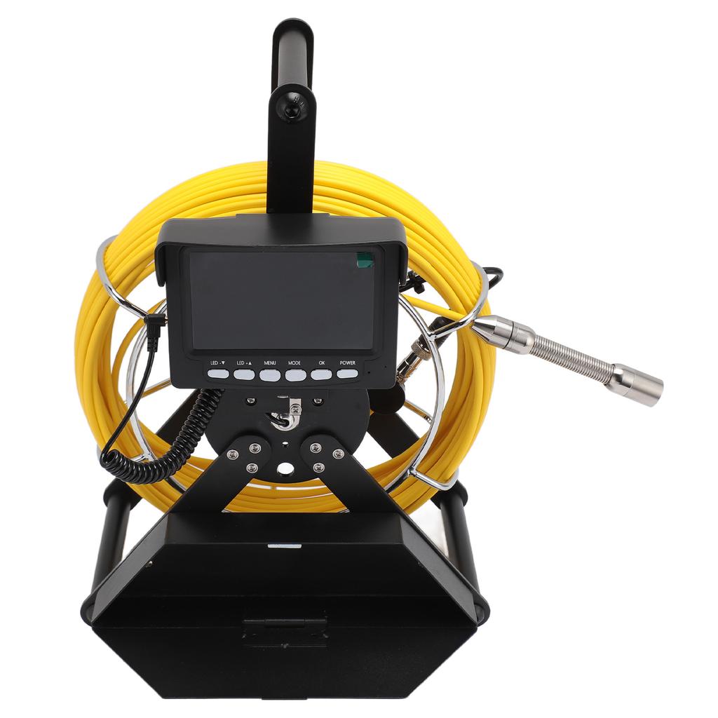Industrial Sewer Camera with 4.3in LCD Screen DVR Recording Pipeline Snake Camera Pipe Drain Inspection Camera 100‑240V