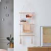 Cotton Rope Woven Tapestry Wall Mounted Wall Hanging Pendant Craft Storage Rack  Home