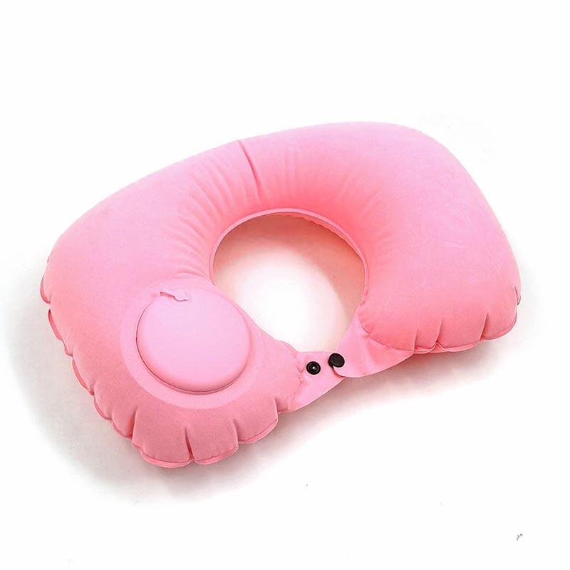 Inflatable Pillow Travel Portable Neck Pillow Press Inflatable Neck Pillow U-Shaped Pillow, Travel Neck Pillow Nap Pillow Airplane Pillow