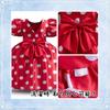 [Sai Sai] Cosplay Minnie Mouse pentru Fete [Doar Mâneci Puf] Anime Primăvară Vară Toamnă Iarnă Rochie cu Buline Haine Costum Copii