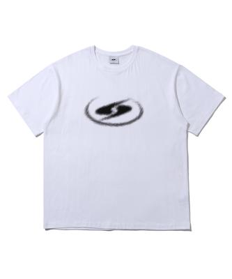 Sseochi410 Pixel Effect Short Sleeve T-Shirt White