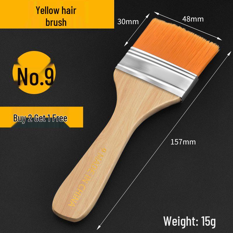 Soft Nylon Bristle Industrial Cleaning and Dusting Brush - No Trace, Wool, and Latex Paint Brush