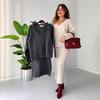 2025 Autumn Loose Knit Sweater & Versatile Midi Skirt Set
