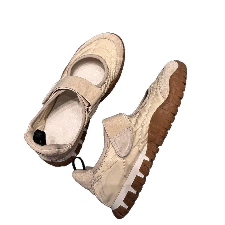 Super love! Addicted to wearing~ 3cm flat casual shoes women's ballet moral training shoes shallow mouth niche Mary Jane single shoes