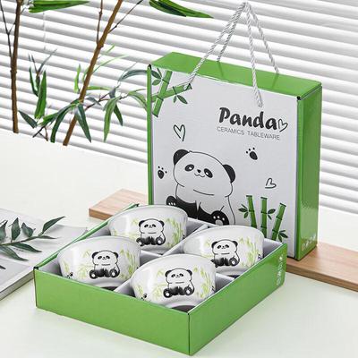 Panda Ceramic Bowl Gift Set - Chinese Style