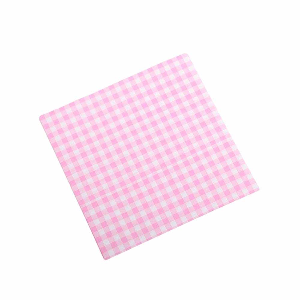 100PCS/Pack Disposable Oil-absorbing Paper Food Grade Colorful Grid Oil-Proof Paper Oil-Resistant Safe Material Baking Paper