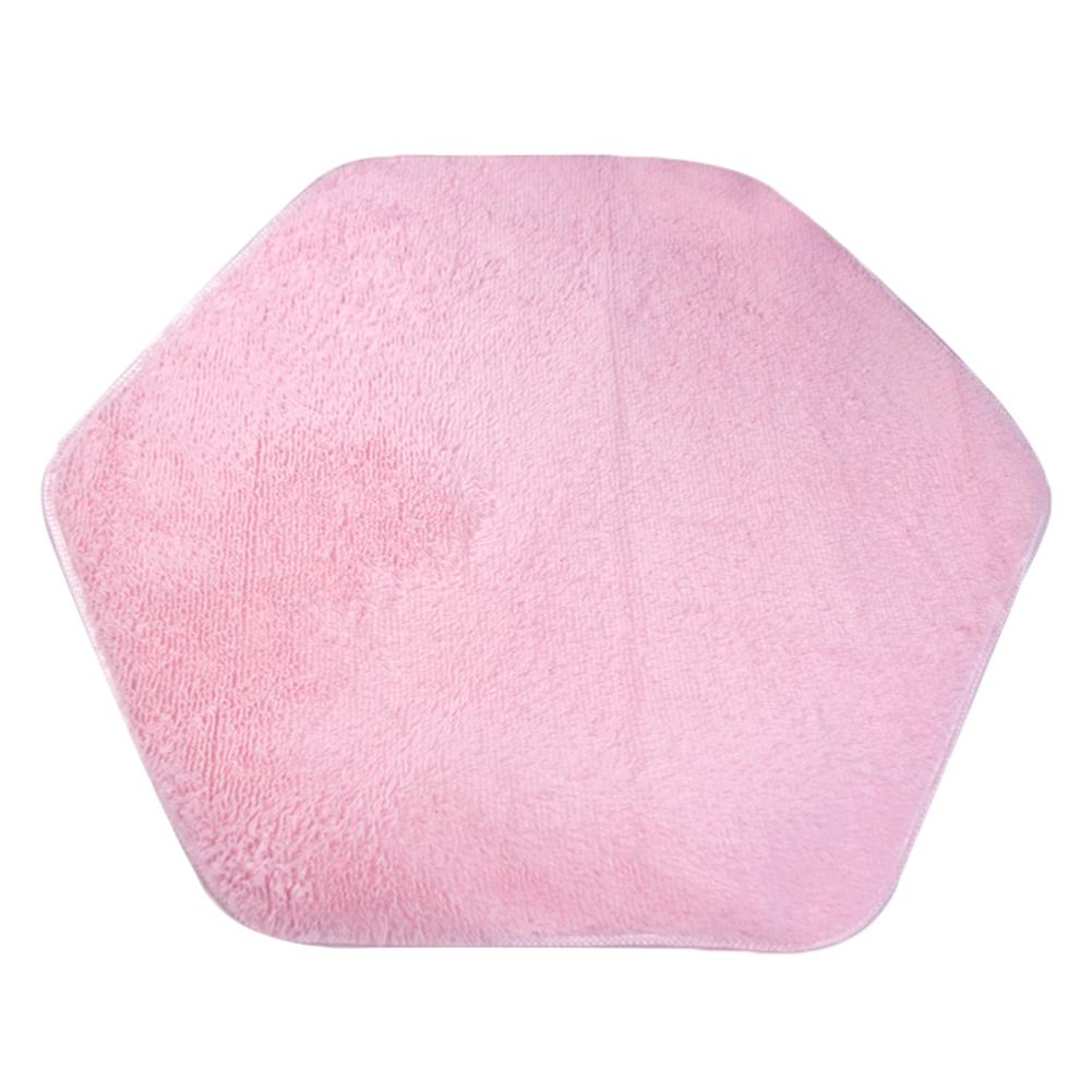 

Child Playhouse Tent Carpet Rug Floor Game Cushion Toy Hexagonal Pad Warm Plush Pad Coral Fleece Pad For Children Tent Floor Mat рожевий