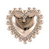 8Pcs 19/25MM Size Metal Shank Buttons Vintage Sewing Buttons Luxury Heart-Shaped Buttons  DIY Outfit