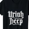 T-SHIRT BASE Logo Uriah Heep T-shirt nera Unisex tee Tutte le taglie S5XL X084 T-Shirt Unisex