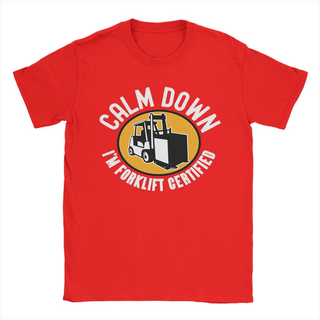 Forklift Certified Funny Forklift Driver Operator Outfit Unisex Women T Shirt Cotton Tee Graphic Printed Tops Tshirt
