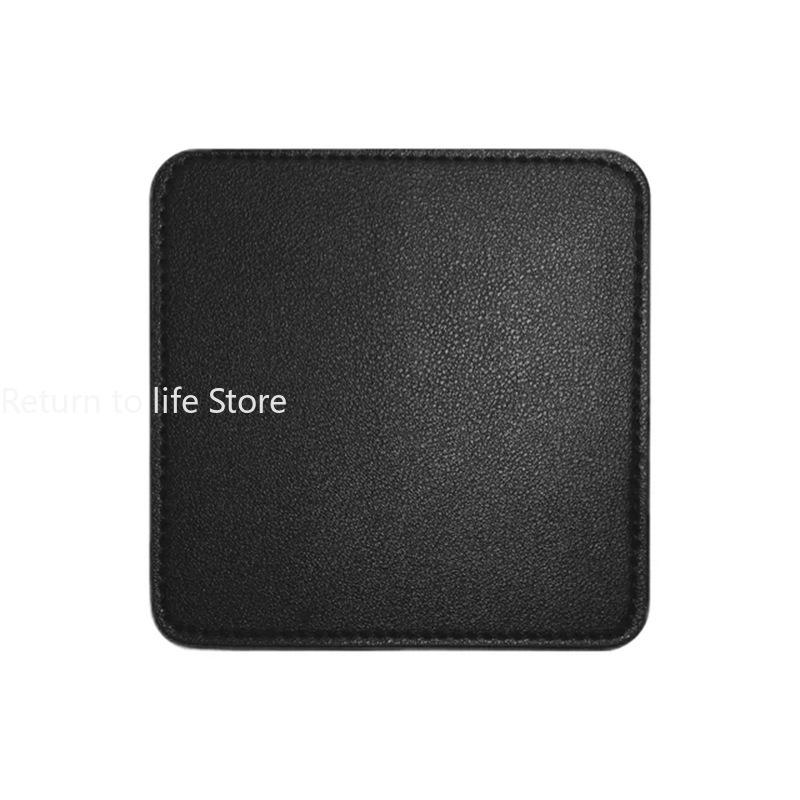 

British Pub Style Leather Coasters Heat Resistant for Beer Mugs Bar Home Table Decor 11cm 11cm
