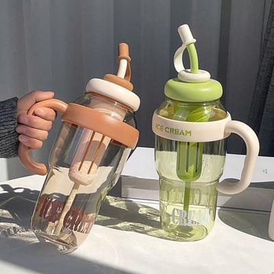 1300ml láhev na vodu s víčkem na rukojeti Brčka Nepropustný hrnek na pití Přenosný hrnek na vodu bez BPA odolný vůči teplu pro sportovní cestovní kancelář