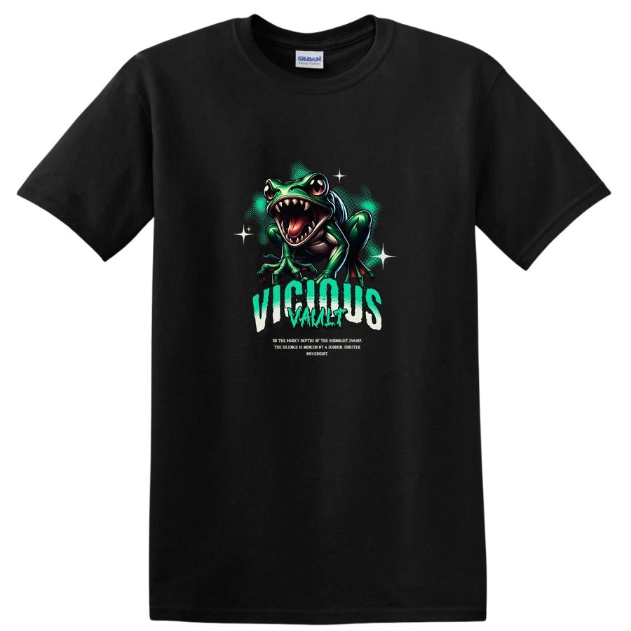 Vicious Frog Graphic T Shirt for Animal Lovers w/ Unique Art Retro Tee L