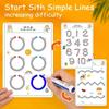 Magical Tracing Workbook Control Training Book Reusable Magic Practice Copybook Children Montessori Drawing Education Stationery