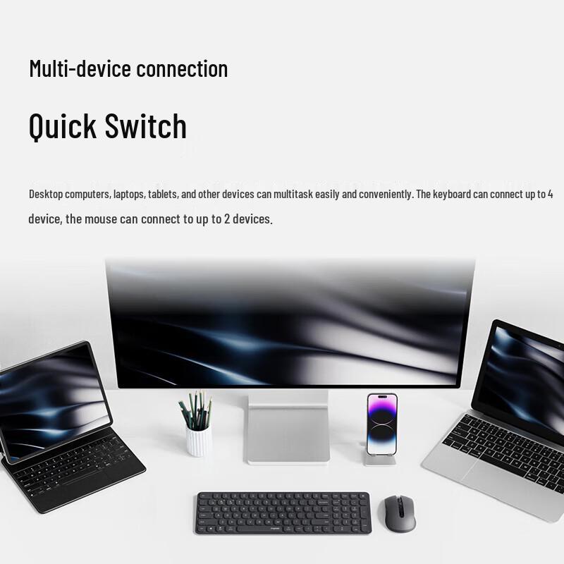Rapoo 9350S 99-Key Multi-Mode Wireless Keyboard and Mouse Combo