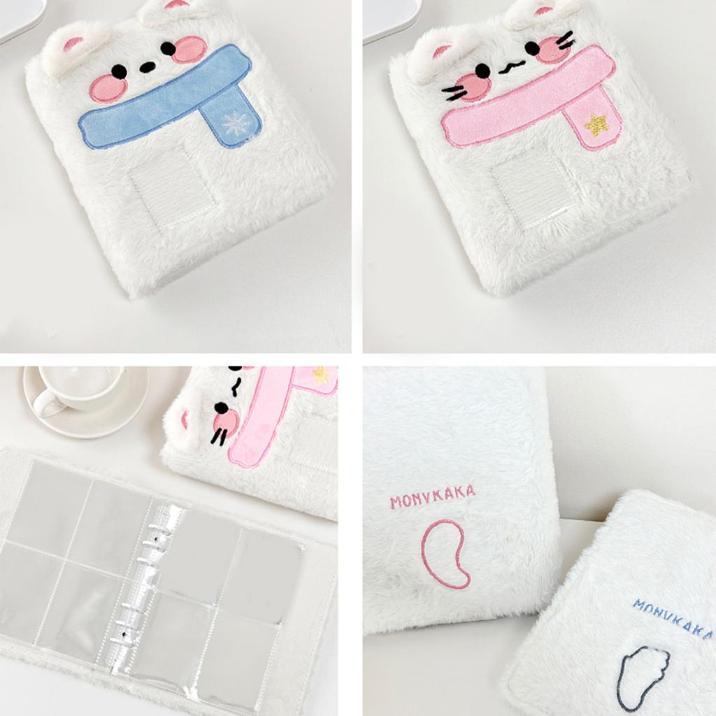 Plush A6 Kpop Idol Photo Album 6 Rings Binder Cover Photocard Holder Album Shell Refillable Pages Photo Collect Book