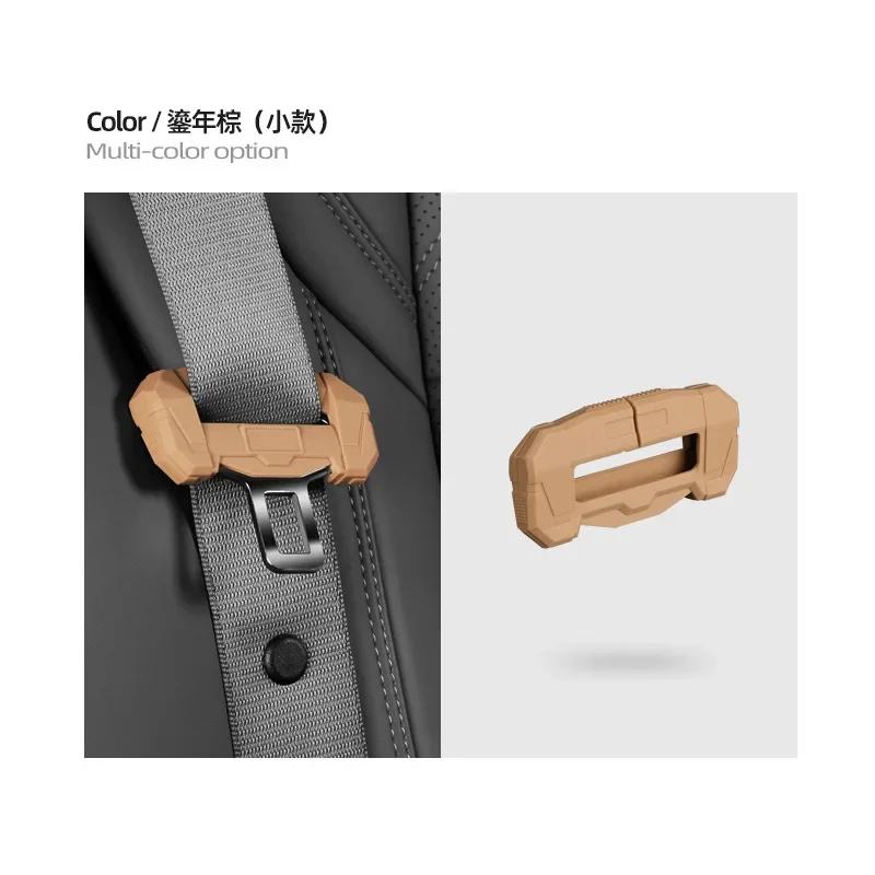 Car Silicone Safety Belt Buckle Covers Seat Clip Frame For Subaru XV Forester BRZ Outback Legacy Interior Accessories
