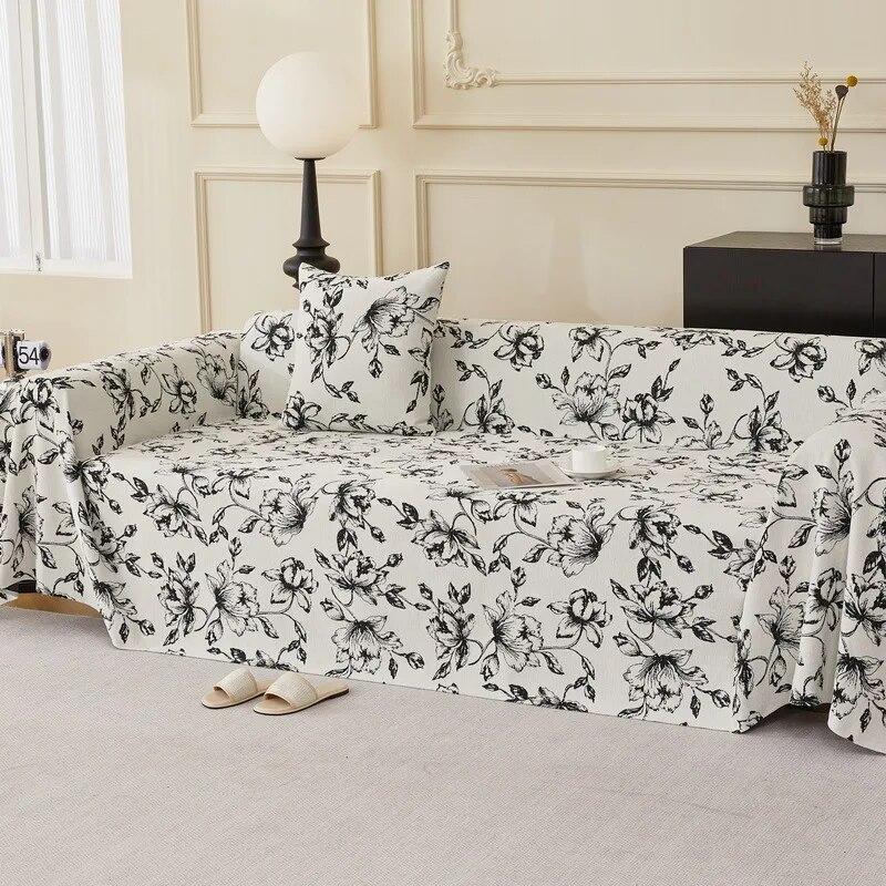 Chenilowy dwustronny pokrowiec na kanapę Koce Pokrowce Wielofunkcyjny ręcznik na sofę Koc Nakładka na krzesło Pasuje na wszystkie pory roku