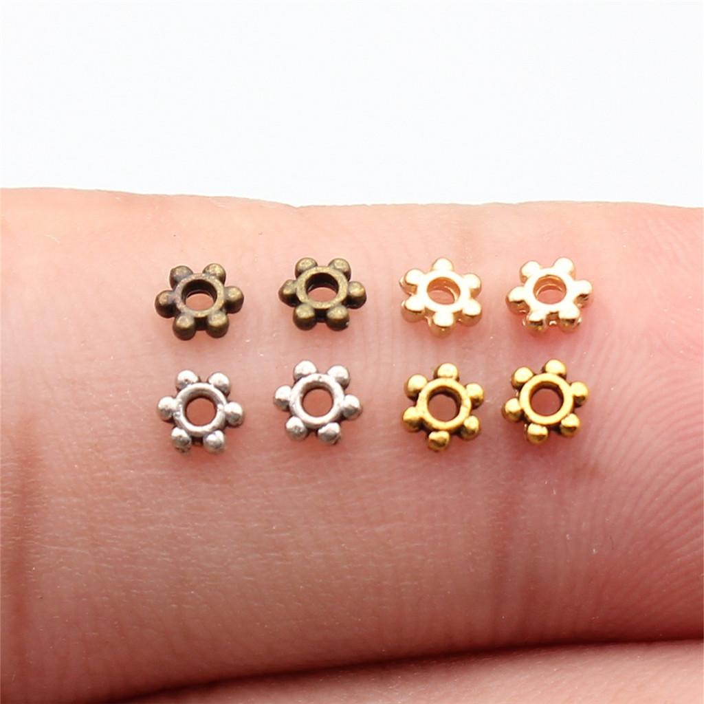 Caps Beaded Edge Spacer Beads Antique Style For DIY Jewelry Projects