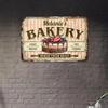 Customizable Personalized Vintage Bakery Sign - Aluminum Kitchen Wall Decor, Custom Engraved Rustic Café Pastry Shop Decor