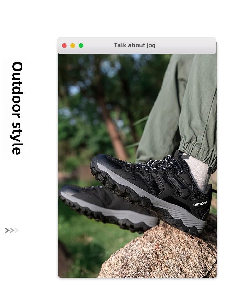 Large Size Unisex Outdoor Hiking Shoes - Anti-Collision, Breathable, Fashionable for Climbing and Camping