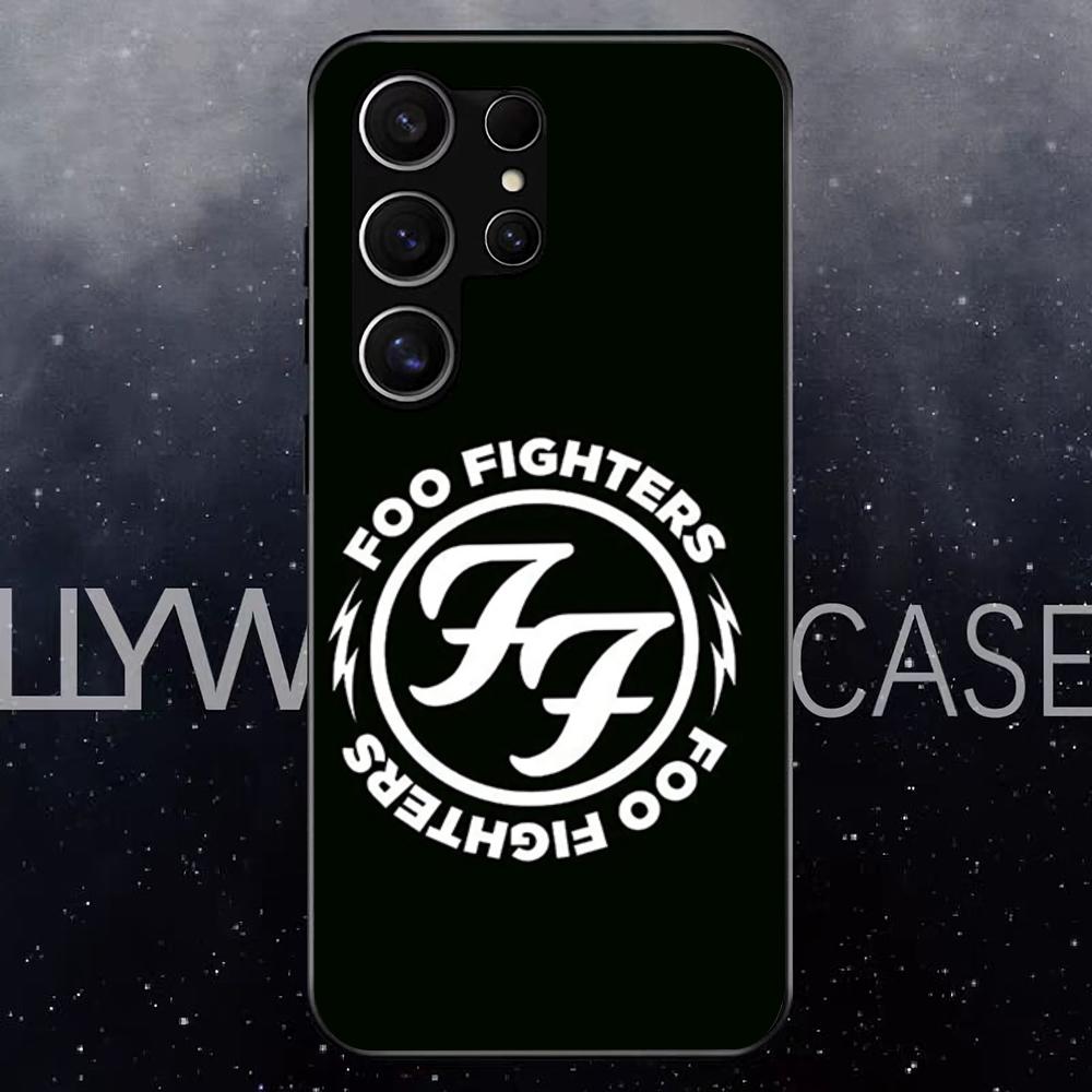 

F-Foo F-Fighters Band Phone Case For Samsung S25 Edge Ultra S23 S22 S21 S20 Ultra Plus S24 Fe A54 A53 A25 Glass Cover Samsung S22