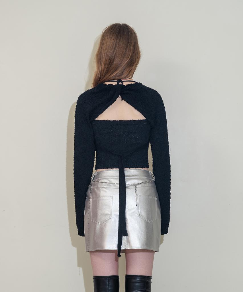 UNUSUALNORMAL Mandy Shoulder Knit _ Black