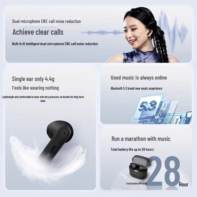 Philips TAT2139 Wireless Bluetooth Sport Earbuds