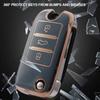 TPUCar Smart Key CoverCase Holder Bag Keychain Fob Protector CoverLeather for RX5 MG3-MG7 MG ZS GT GS 350 360 750 W5 Accessories