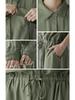 Women's Spring/Autumn Turn-Down Collar Maxi Shirt Dress - Long Sleeve, Solid Color, Casual