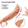22cm Realistické Prodloužení Penisu Rukáv na Kohouta Opakovaně Použitelný Silikonový Zvětšovač Penisu Zpožďovací Kondomy Pro Dospělé Muže Dildo Zlepšovač Sexuální Hračky