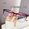 Korean Fashion Anti Blue Light Glasses Square Gradient Blue Frame Vintage Men Women Simple Design Eye Protection Eyewear