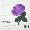 1 Pcs Red Yellow Purple Roses Pair Flowers Simple and Beautiful Floral Retro Iron-on Patches Decoration