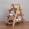 Tabletop Storage Rack Sturdy Display Shelf with Three Tiers Multifunctional