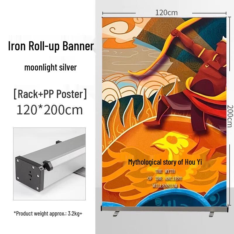 HANDUNYOU Roll-Up Banner Display Stand