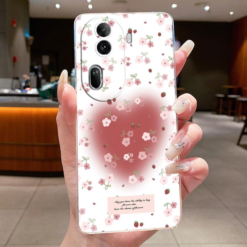 For Oppo Reno 11 Pro 5G 2023 Case Clear Luxury Fashion Butterfly Flowers Soft Shell Casing For Reno11 11Pro Reno11Pro Slim Cover