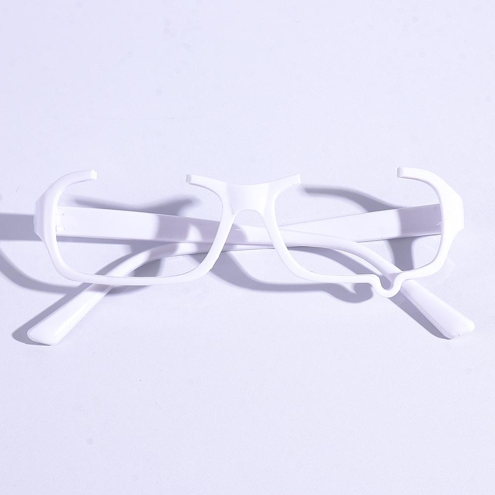 

Tears half frame glasses frame, teardrop frames, two-dimensional concave shape decorative frames, animation glasses frame білий