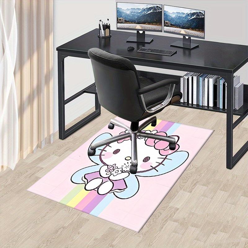 

Office Rug Hello Kitty, Rainbow Anti-Slip Rug, Machine Washable for Living Room, Bedroom, Office, Multiple Sizes, Bedroom Mat, Decorative Mat, Durable 60cm by 90cm