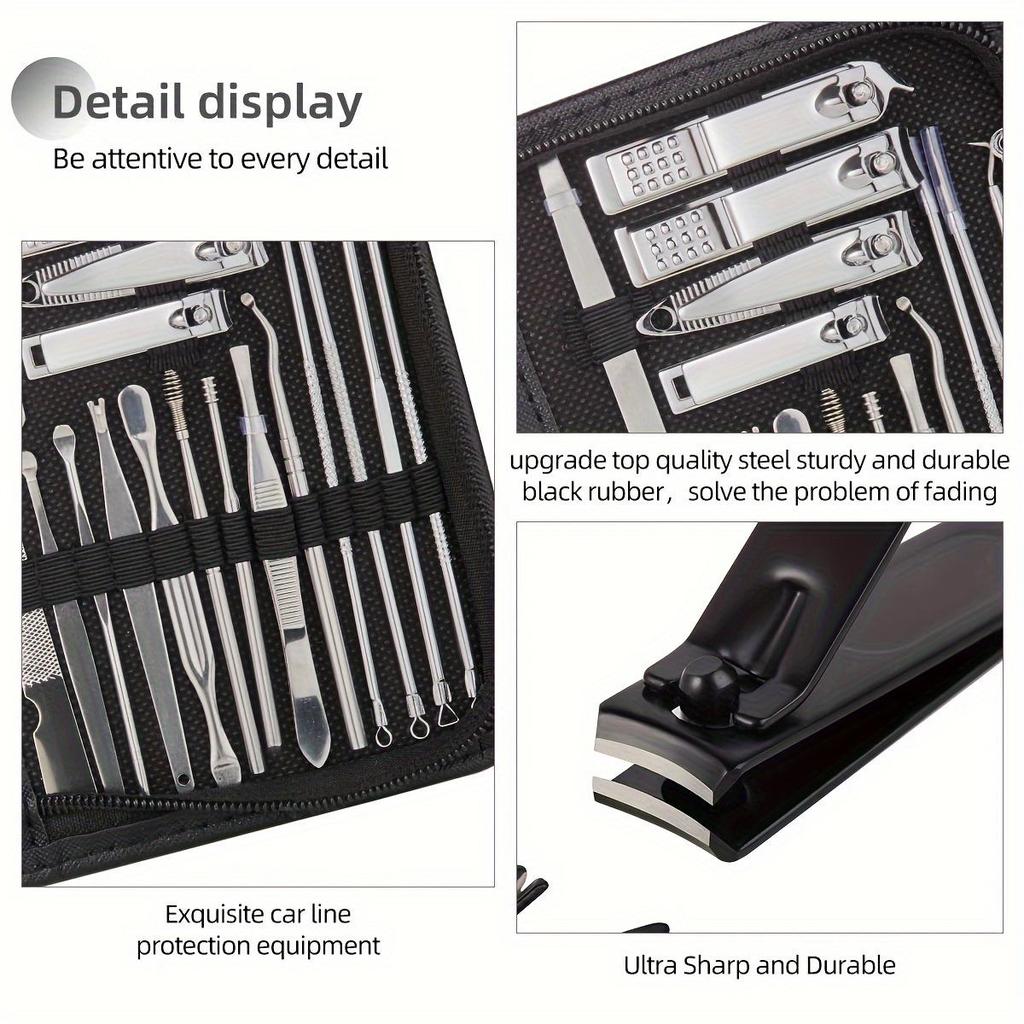 32 Sets Stainless Steel Manicure Set Professional Manicure Knives Nail Tools