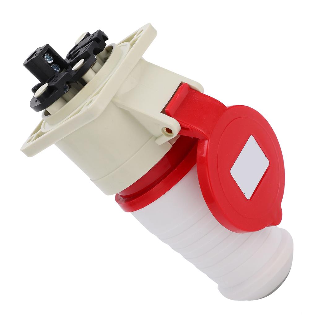 3P+E Industrial Plug Socket Set Concealed Installation 4Pin 3 Phase IP44 Waterproof Wire Connector 32A 380V‑415V