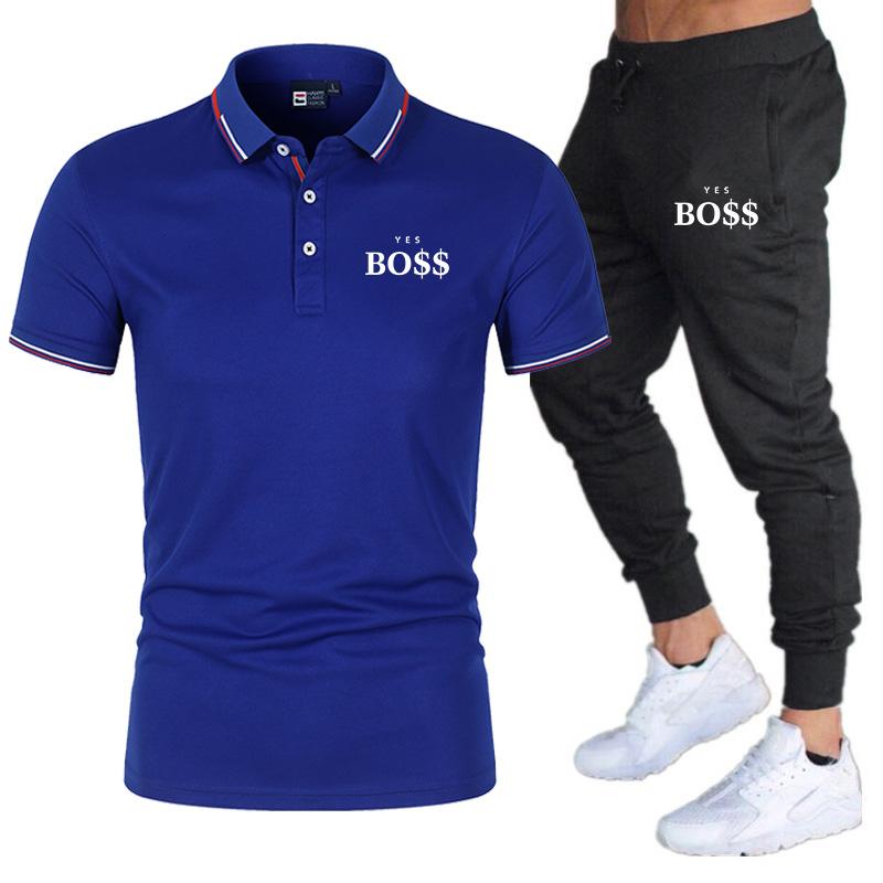 Polo para hombre + pantalón Conjunto casual de dos piezas Ropa de marca de  moda comprar a buen precio — entrega gratuita, reseñas reales con fotos —  Joom