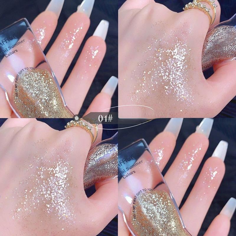 Liquid Eye Shadow Liquid Shiny Eyeshadow Monochrome Eye Shadow Glitter Pearl Brightening Eye Makeup Cosmetics